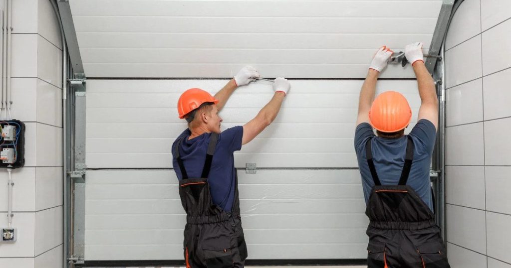 garage door panel installation